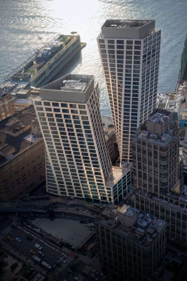 BIG releases images of completed skyscraper exteriors along High Line