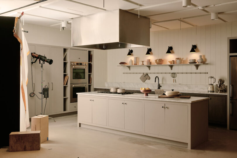 photo studio resembling a kitchen