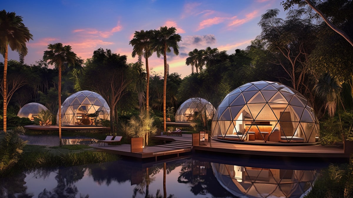 lulu glamping geodesic domes