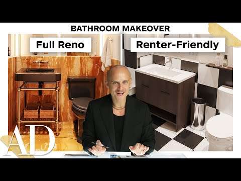 Renter-Friendly vs. Full Bathroom Renovation With a Pro Designer | Re:Design | Architectural Digest