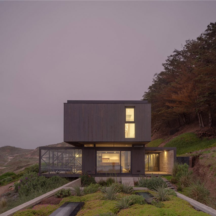 Green roof on top of the garage