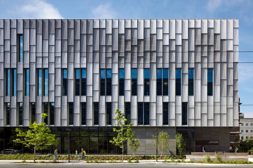 A building with a metal facade in Seattle