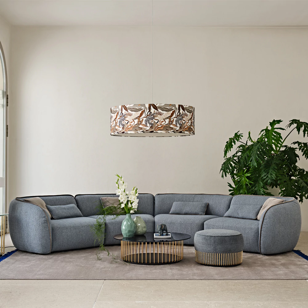 Interior design trends 2024: Contemporary Bouclè Modular Corner Sofa