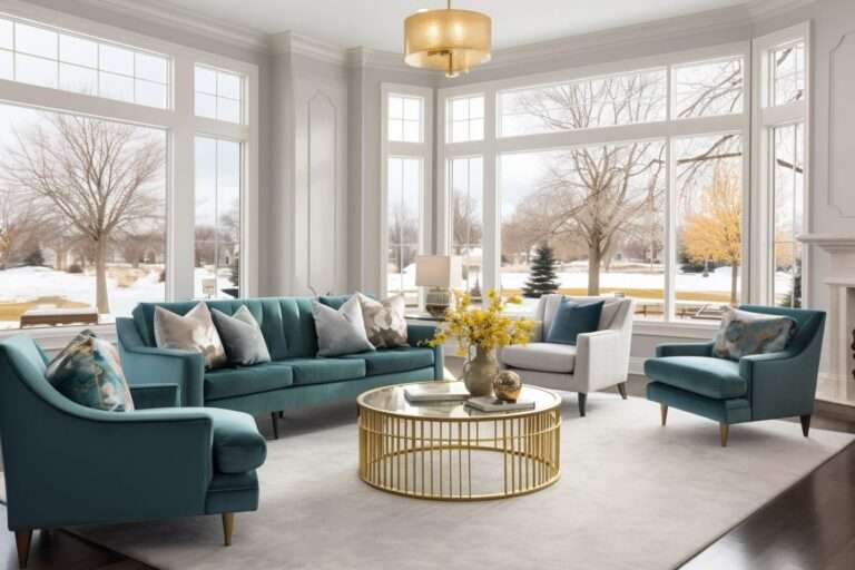 Before & After: Glam Formal Living Room and Dining Room Design – Decorilla Online Interior Design