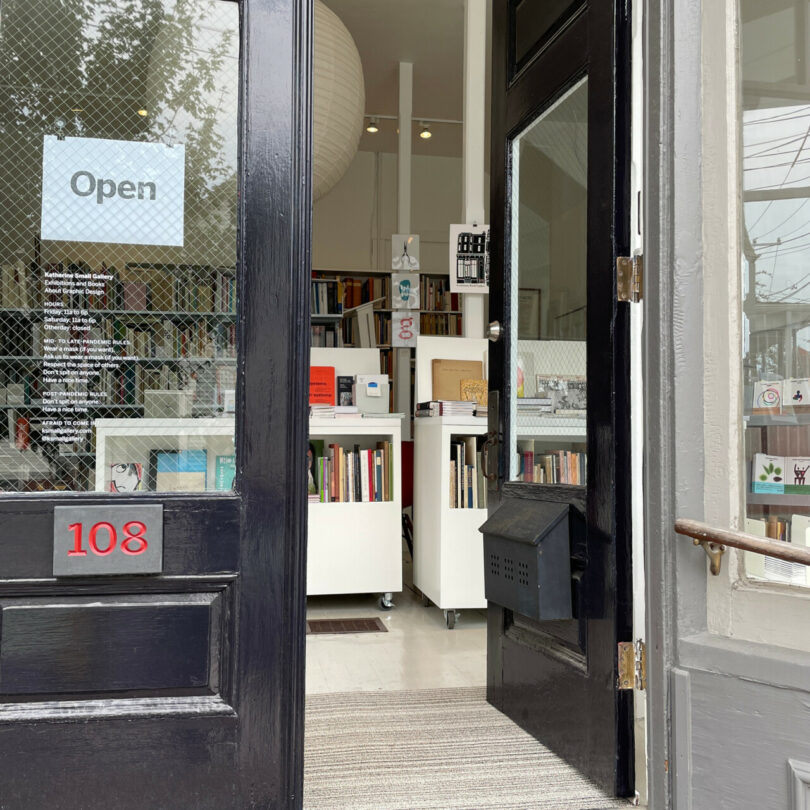 front door to the Katherine Small Gallery