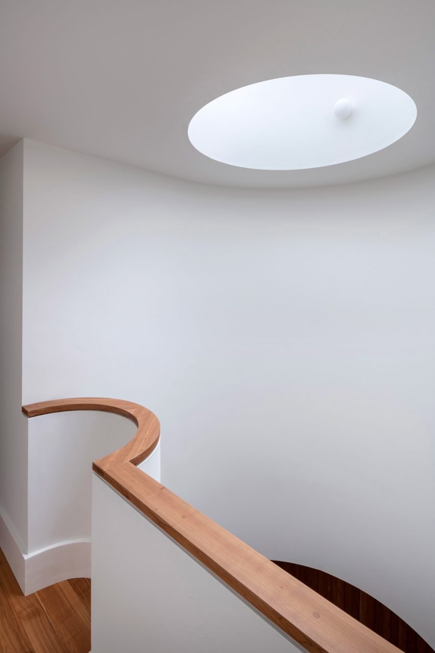 Rooflights illuminate hallway of Wimbledon Villa