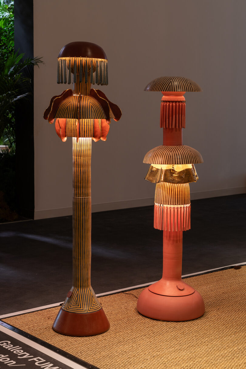 totemic floor lamps