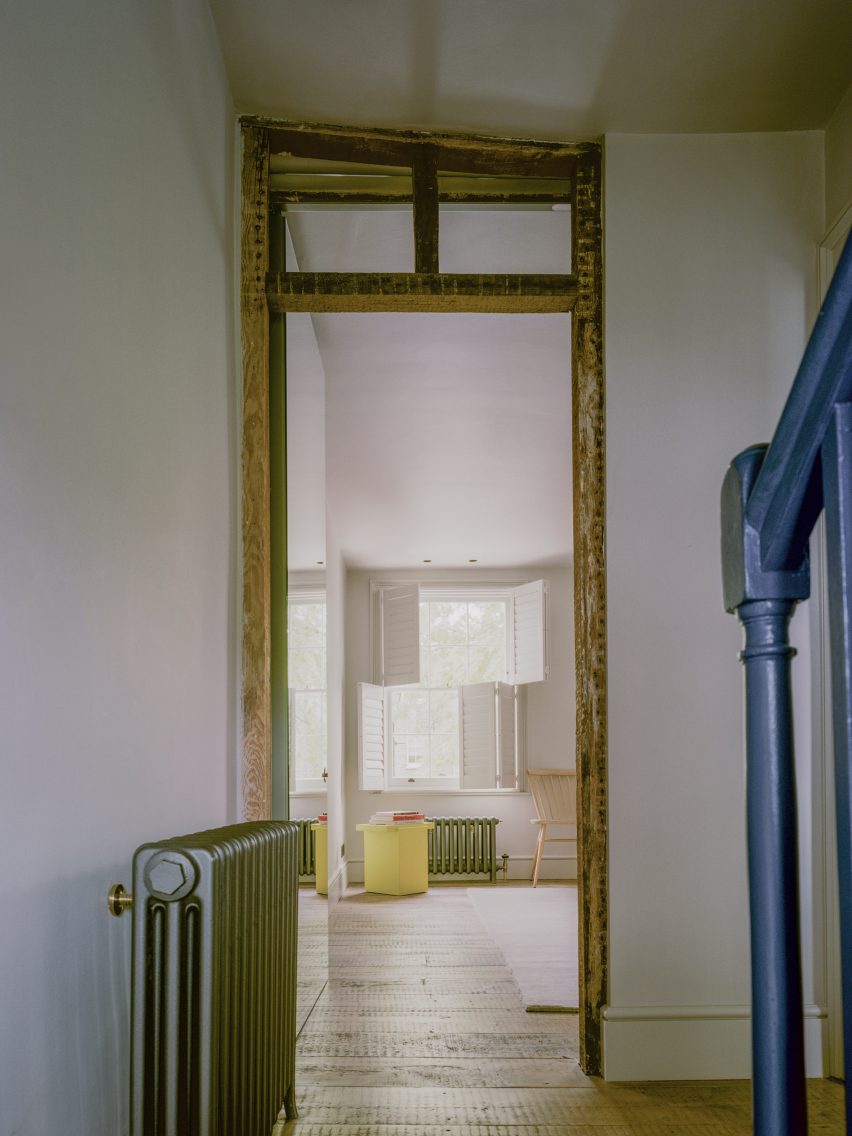 Hallway in a London home renovation by Paolo Cossu