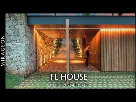 Slender Transparent House in Brazil | FL House
