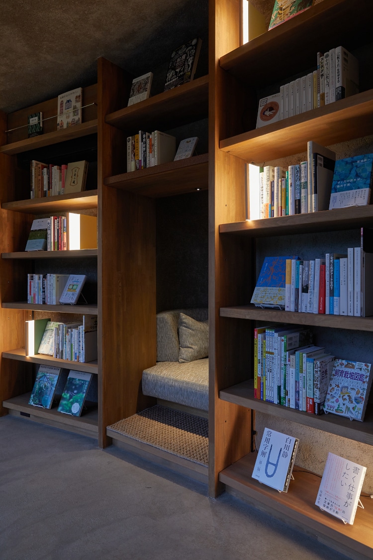 inside of underground library at kurkku fields