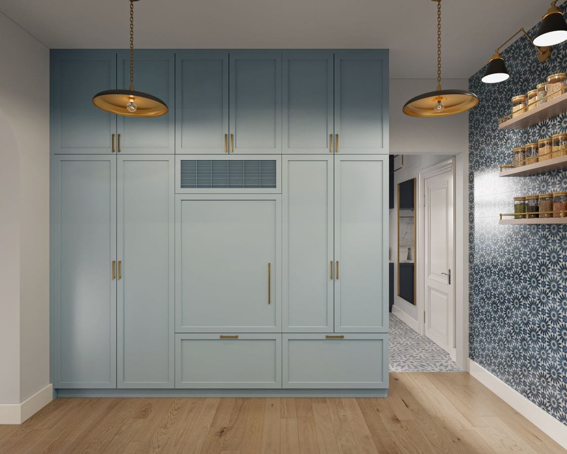 Bespoke interior design solution for a pantry by Decorilla