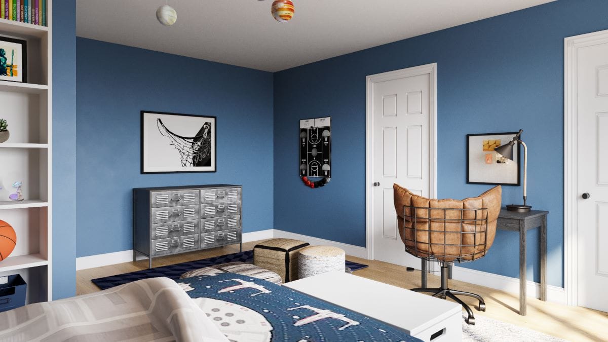 Boys' bedroom interior design by Decorilla