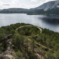 Hamaren Activity Park treetop walkway by EFFEKT