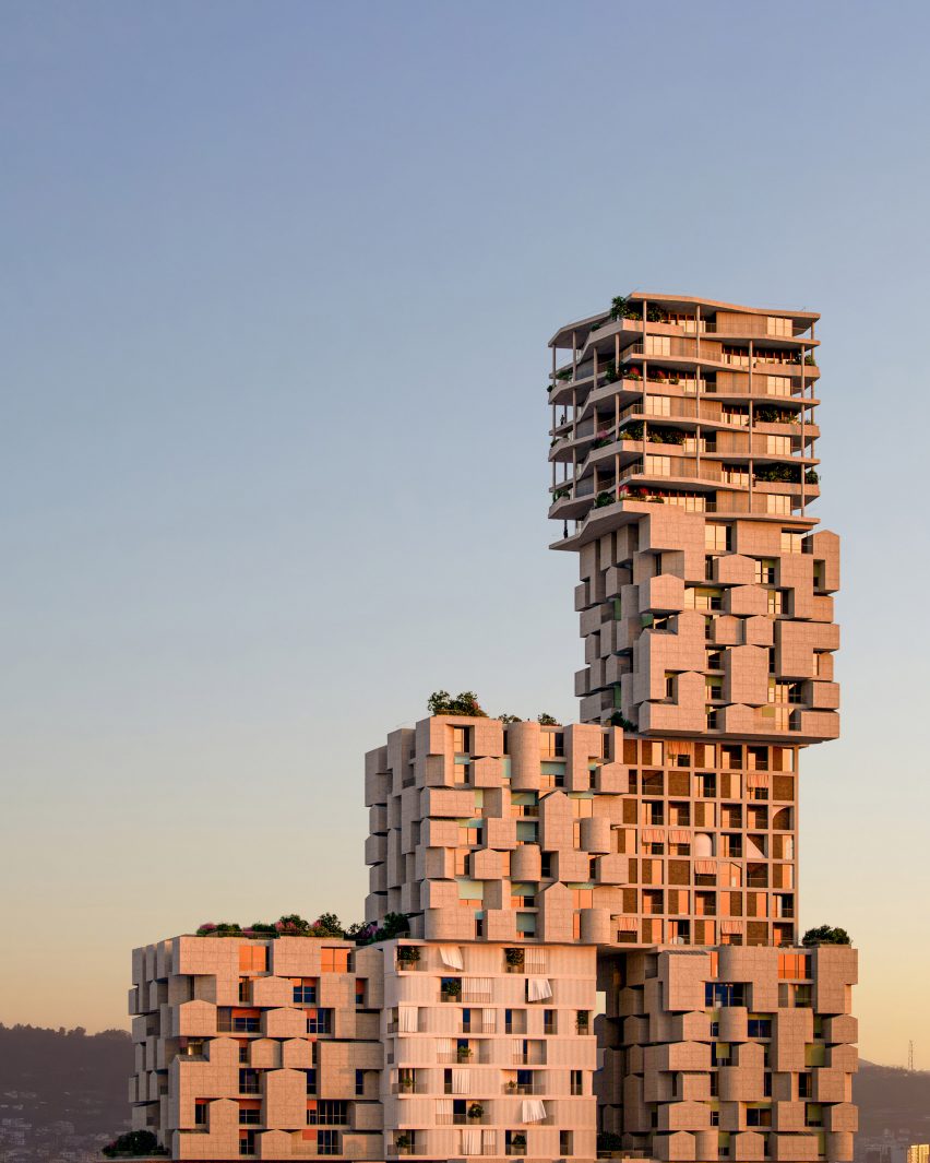 Hora Vertikale skyscraper in Tirana