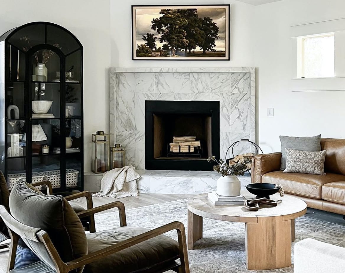 Organic modern living room by Decorilla designer Irina M
