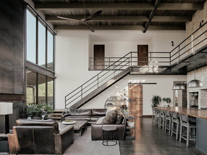 Open-plan kitchen