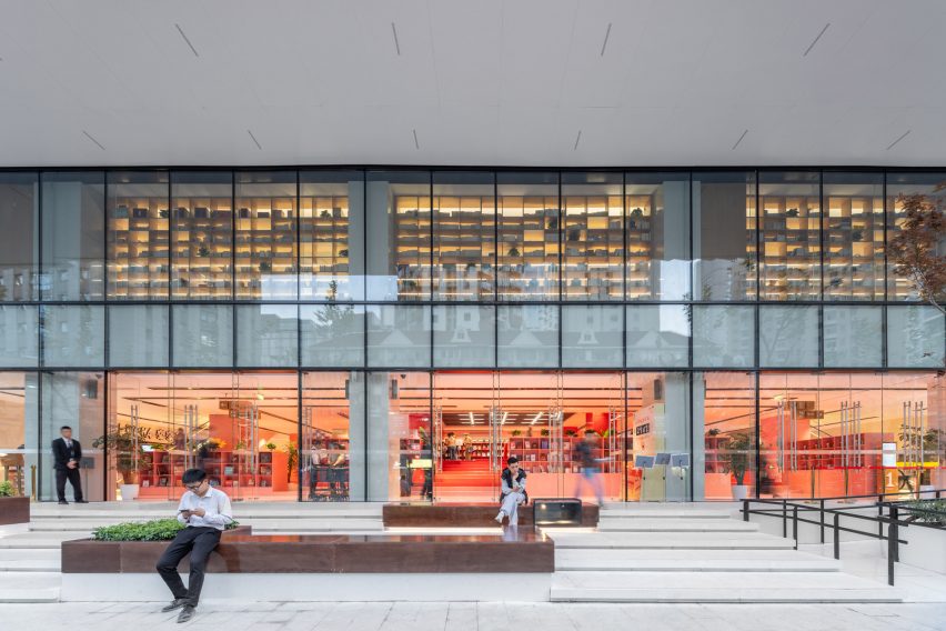 Entrance of Shanghai Book City by Wutopia Lab