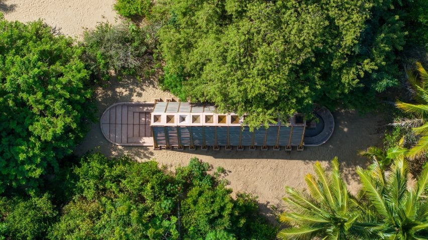 CCA Casa Wabi pavilion from above