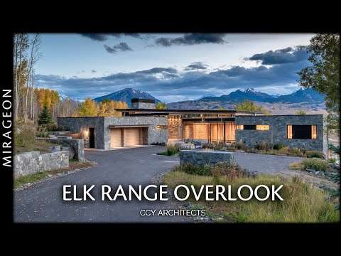 House with a Stream Passing Below and Mountain Views | Elk Range Overlook