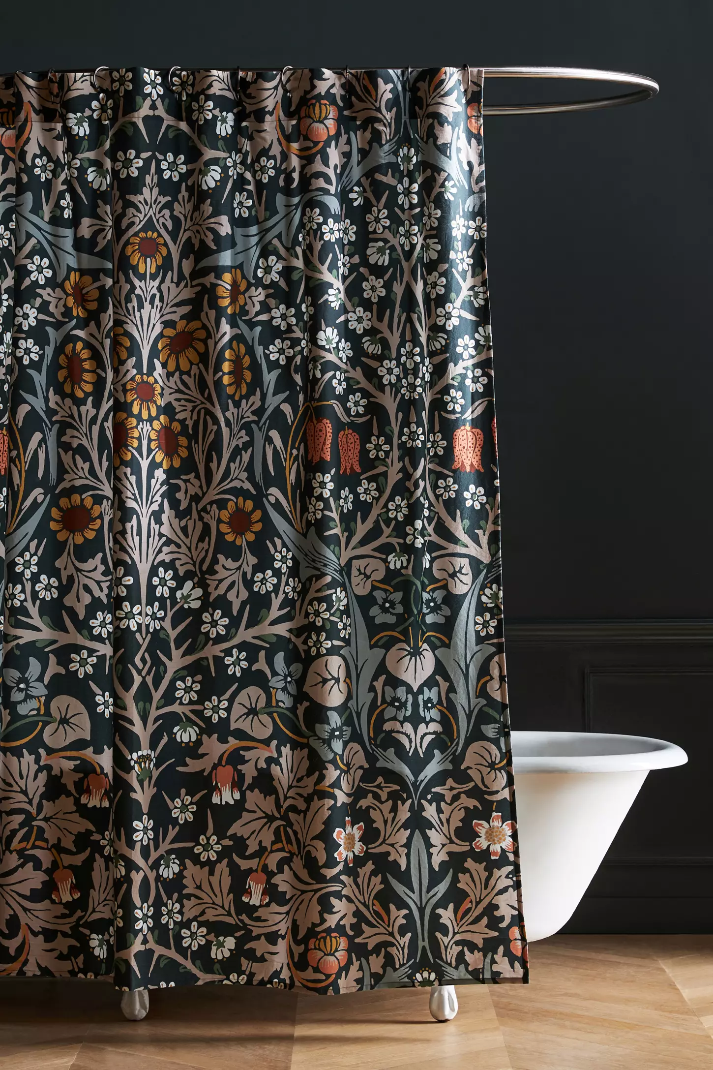 shower curtain from anthropologie dark colours
