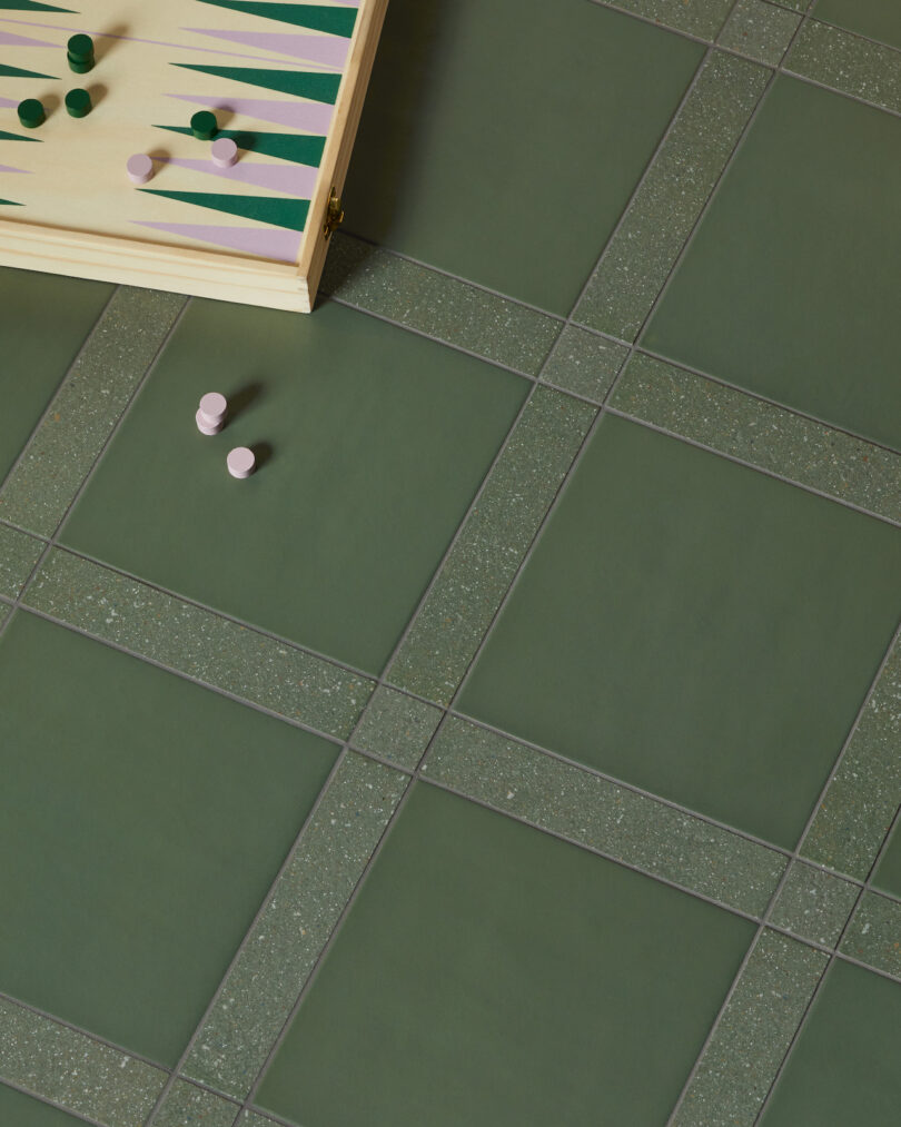 board game on green tiles
