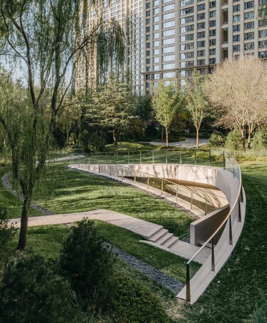 Subterranean entry to MAHA Art Centre by Buzz in Beijing