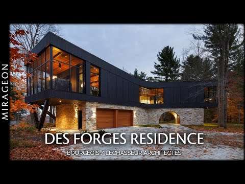 Inspired by the Meandering Curves of the River | Des Forges Residence