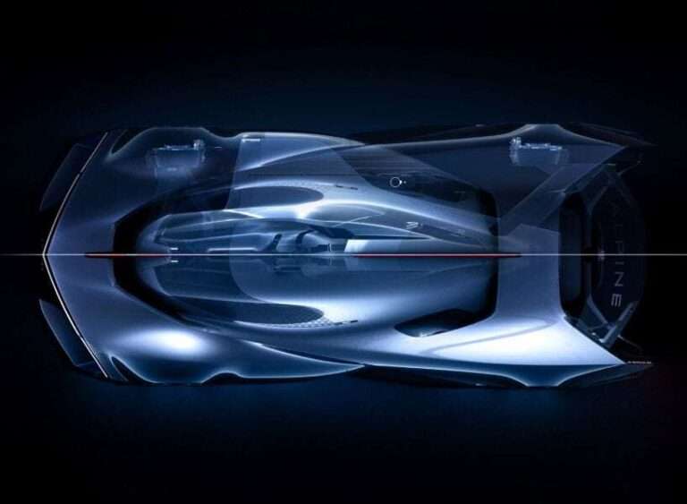 alpine’s alpenglow hypercar to run on hydrogen in endurance track race for the first time
