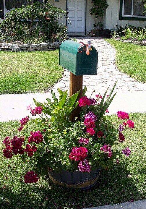 flower pot mailbox