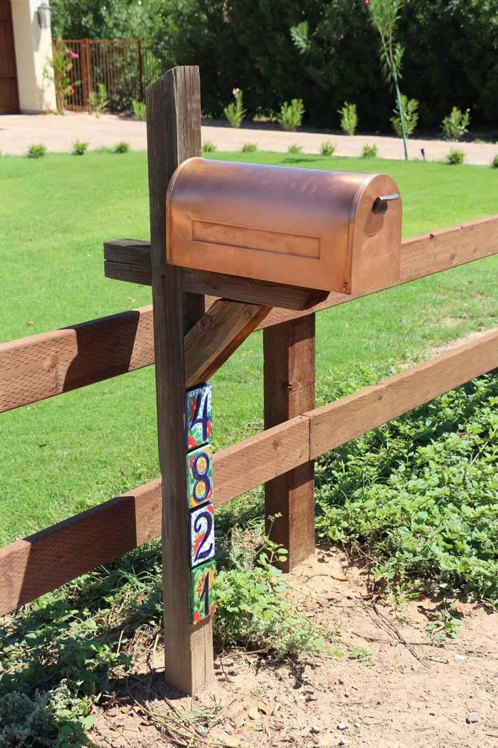 copper mailbox