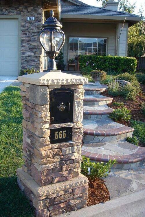 flagstone mailbox