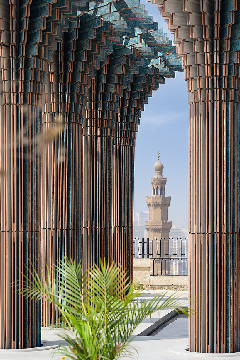 dar afara architecture's pavilion in cairo citadel nods to the city's historic political past