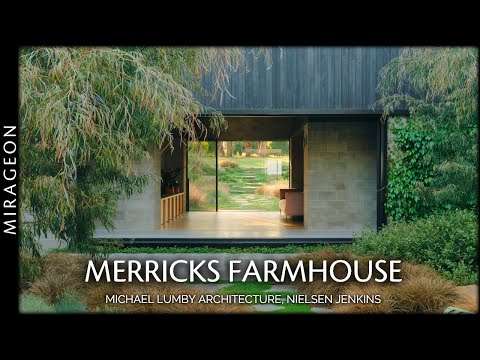 Low-Slung Roof with Deep Eaves Shelters Blockwork Home | Merricks Farmhouse