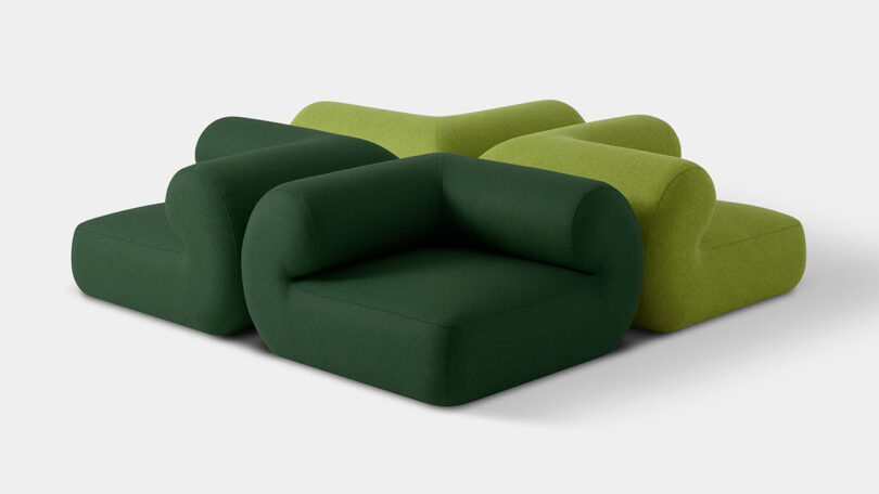 modern green sectional sofas