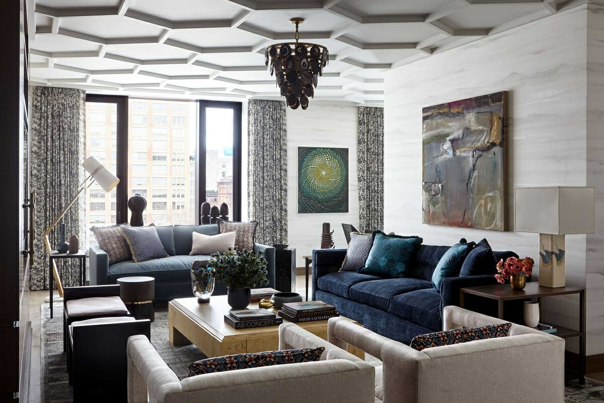 Lounge by one of the top New York interior designers - Kati Curtis