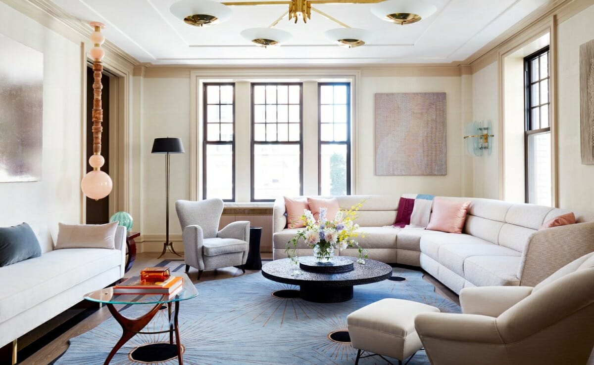 Living room by one of the best NYC interior designers and decorators - Bradley Stephens