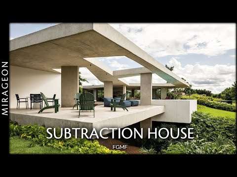 With Internal Patio and Raised Above Ground | Subtraction House
