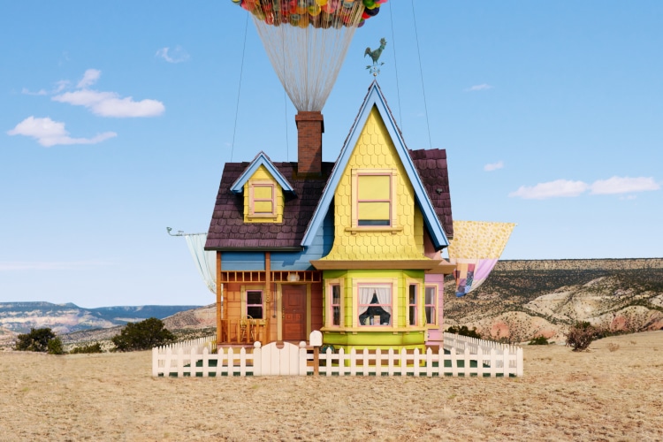 Balloon house from PIxar's Up recreated by Airbnb