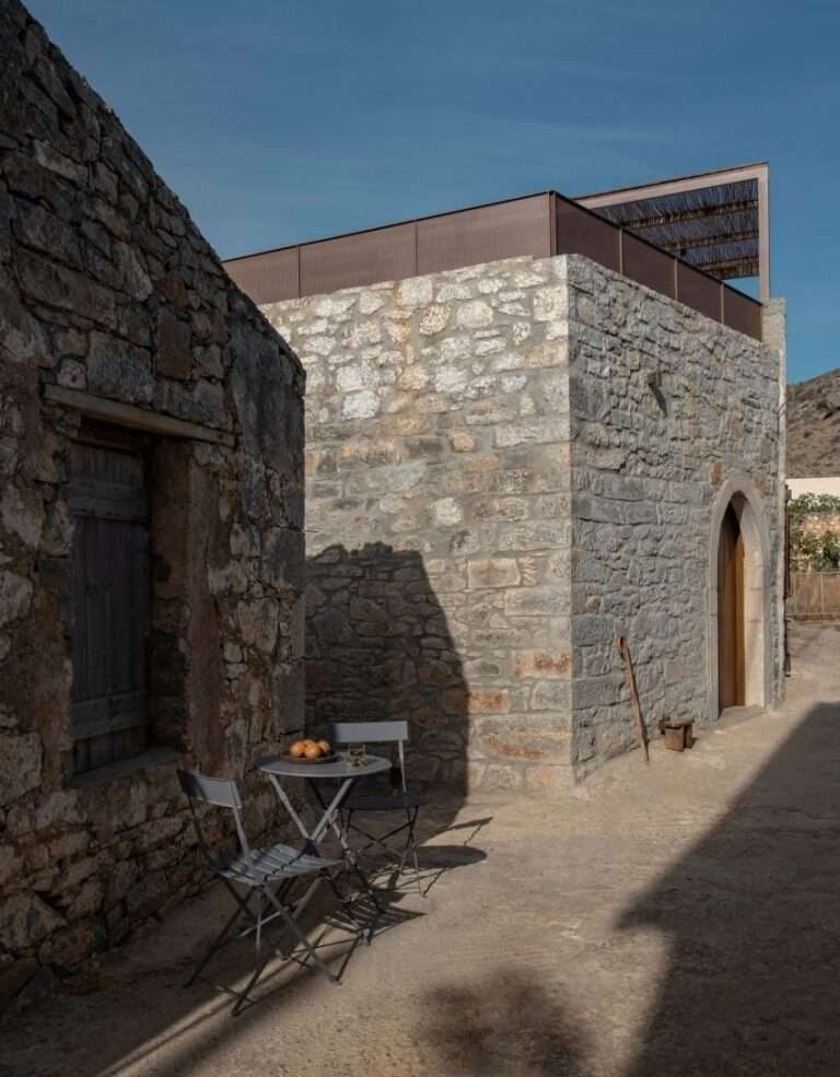 Doriza Design transforms stone building into “imperfect” holiday home in Crete
