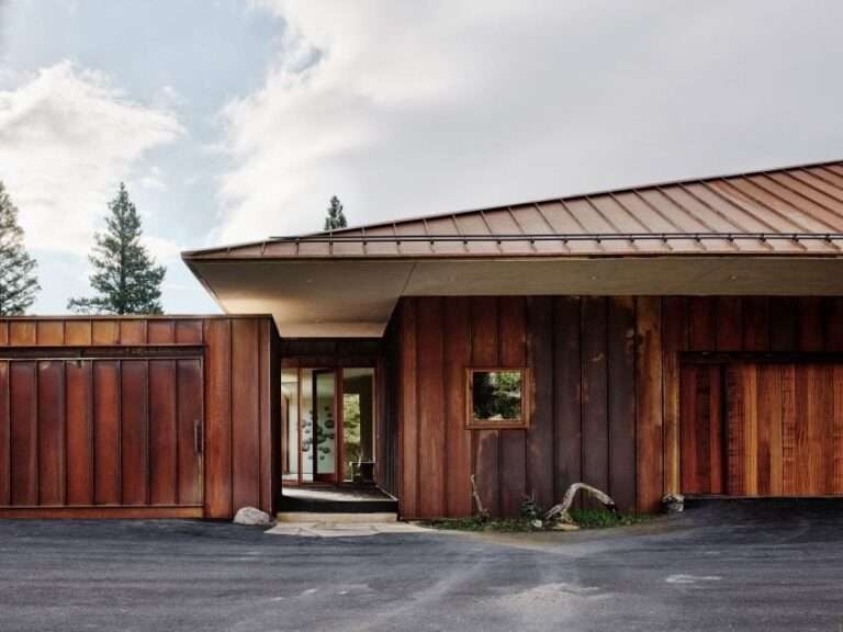 TW Ryan Architecture clads Montana house in weathering steel