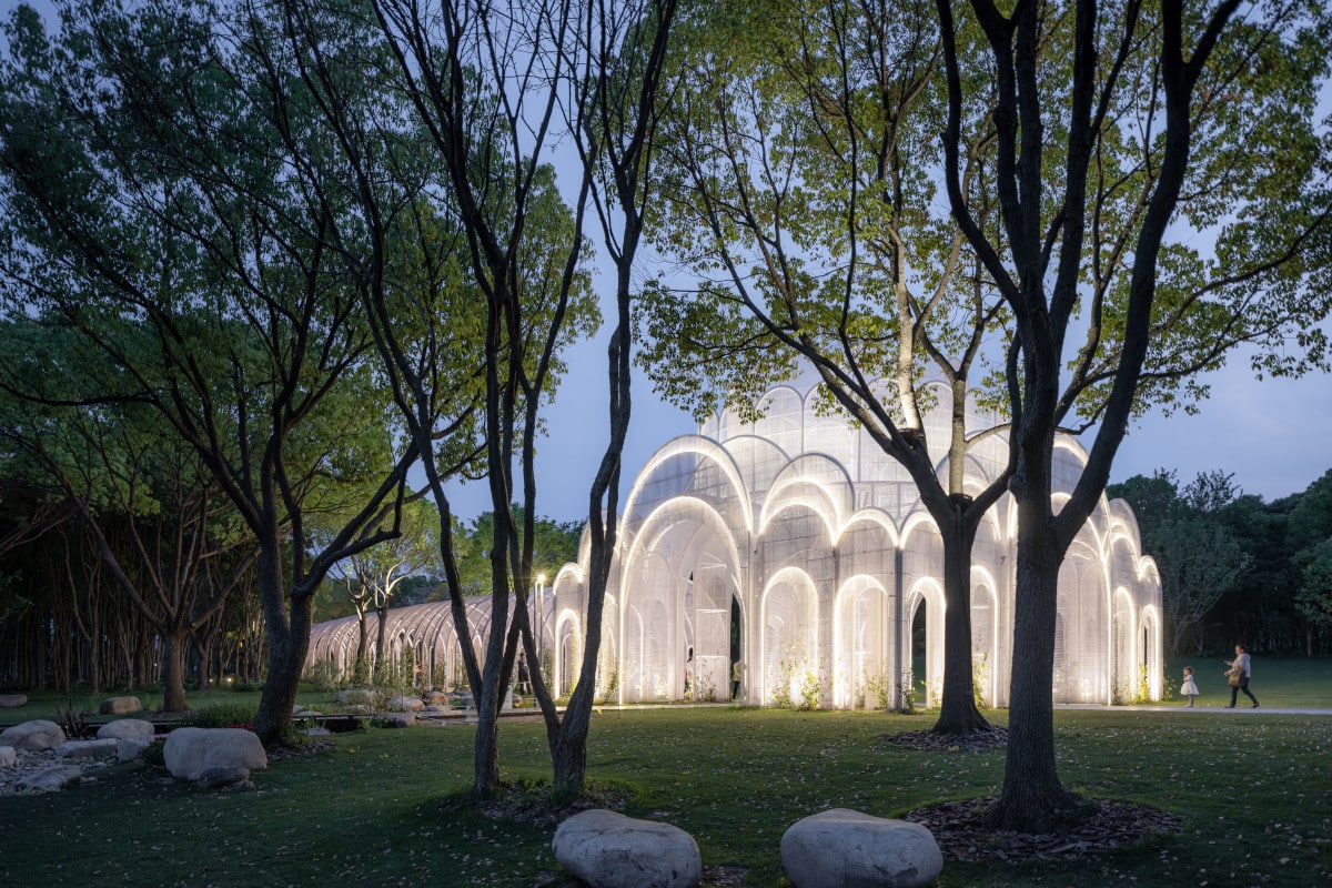 Emerald Screen Pergola by Wutopia Lab in Wuxi, China