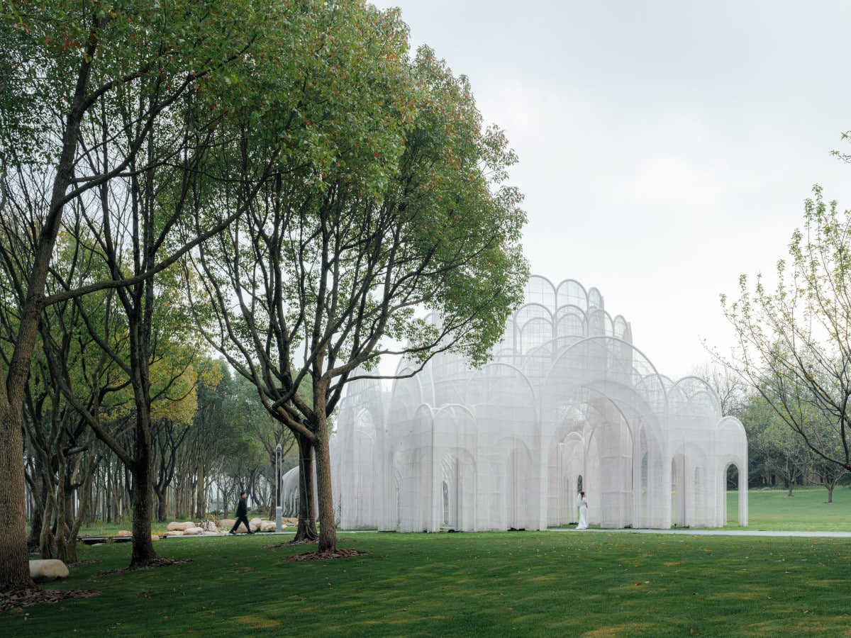 Emerald Screen Pergola by Wutopia Lab in Wuxi, China