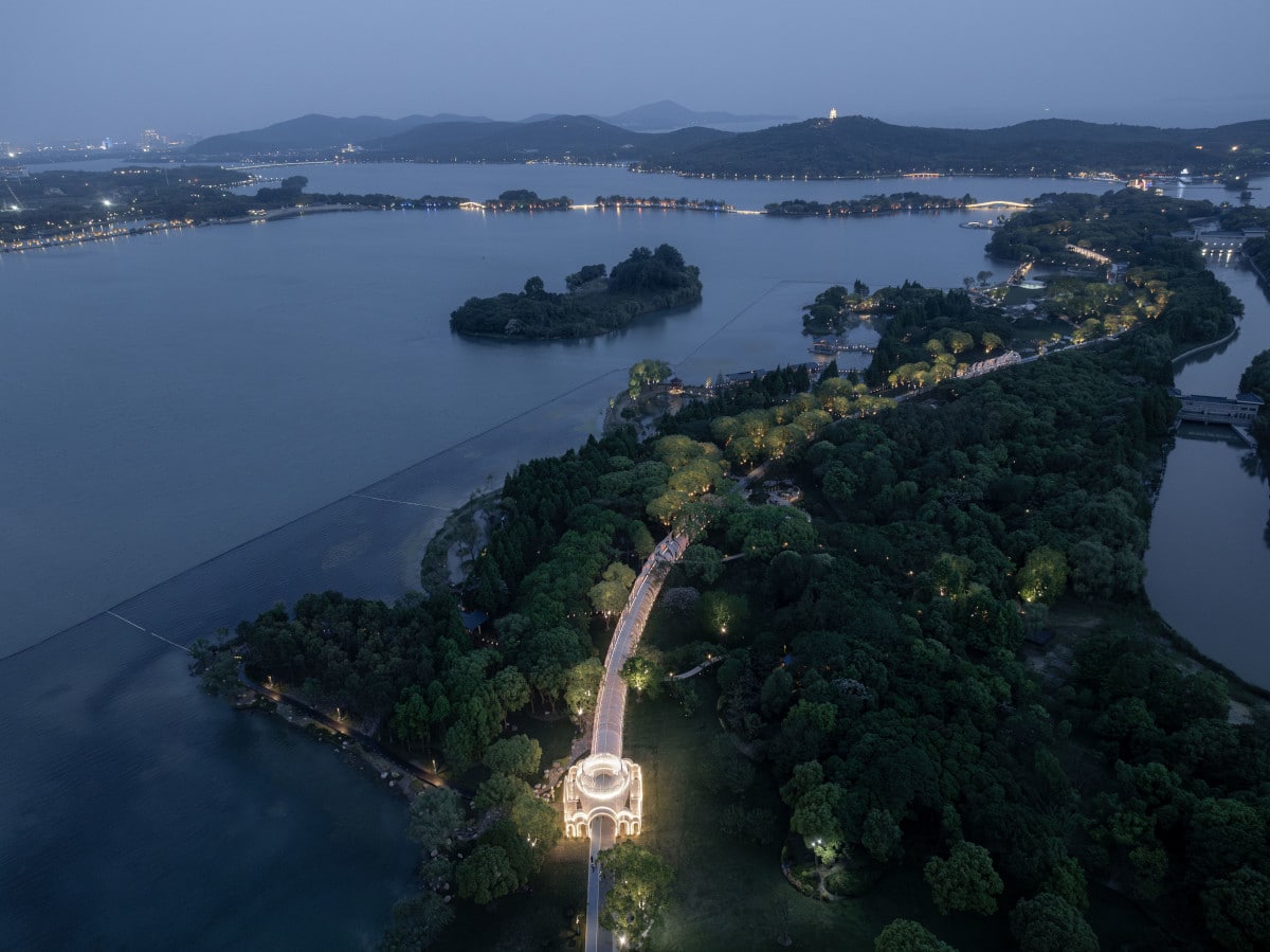 Emerald Screen Pergola by Wutopia Lab in Wuxi, China