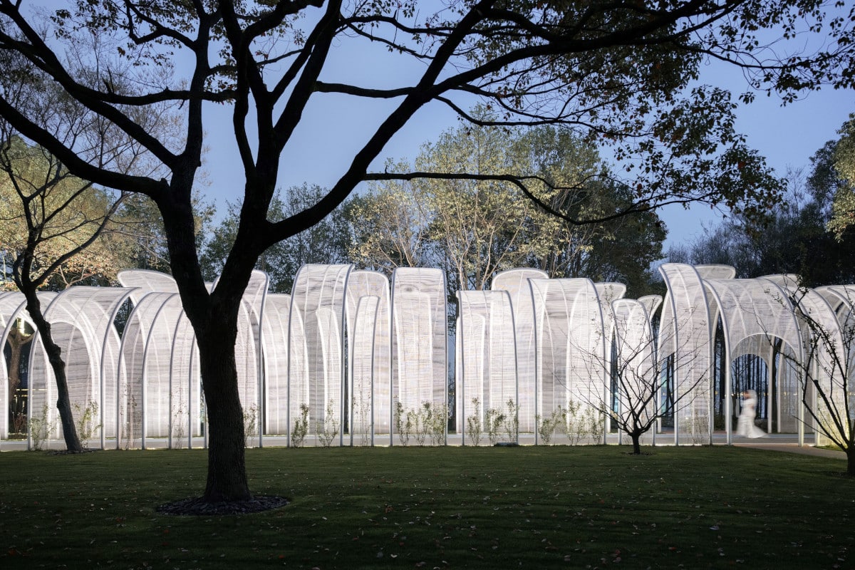 Emerald Screen Pergola by Wutopia Lab in Wuxi, China