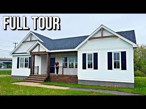 Inside Look! Touring a Craftsman Style PREFAB HOME!!