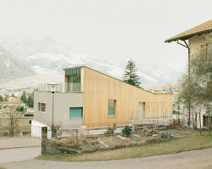 Exterior view of apartments by Messner Architects