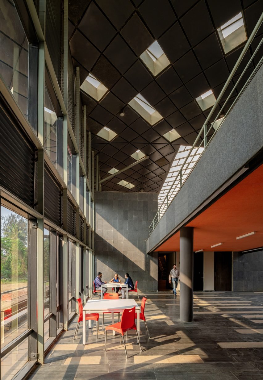 Seating space within The National Institute of Water Sports in Goa