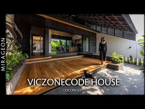 Tropical House with Lush Garden Views | Viczonecode House