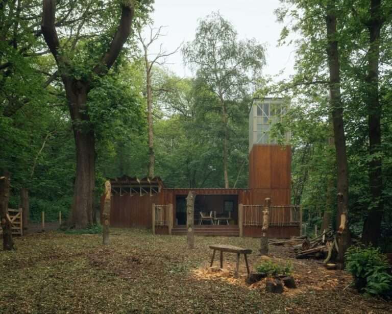 WonKy embraces reclaimed materials for woodland education centre in London