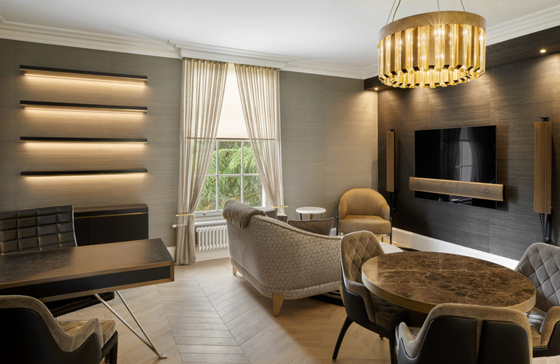 Gentleman's luxury pad with bespoke create dfurniture